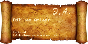 Dénes Atlasz névjegykártya